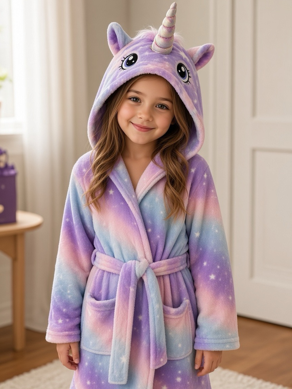 Unicorn robe for girl